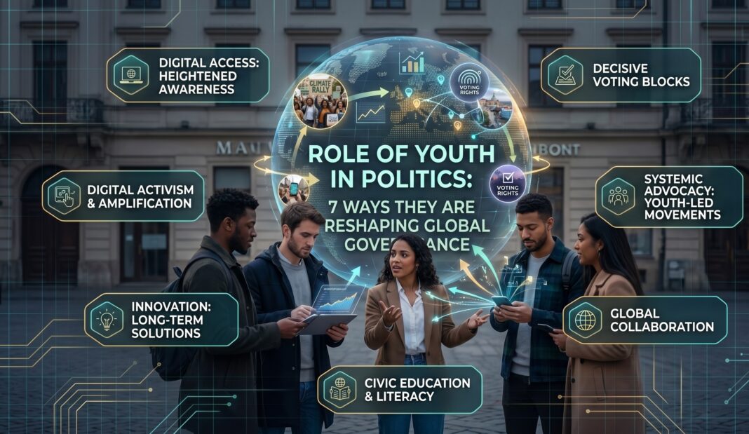 role of youth in politics 2026 digital activism infographic analysis